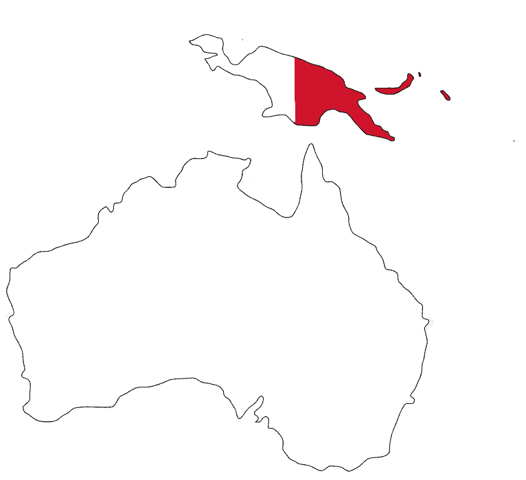 Australia PNG map